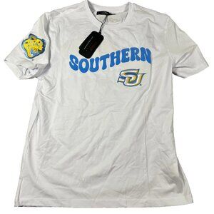 Pro Standard Mens Large White Stretch Southern Jaguars Logo Football T-Shirt NWT